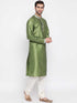 Men's Green Silk Kurta Pyjama Set